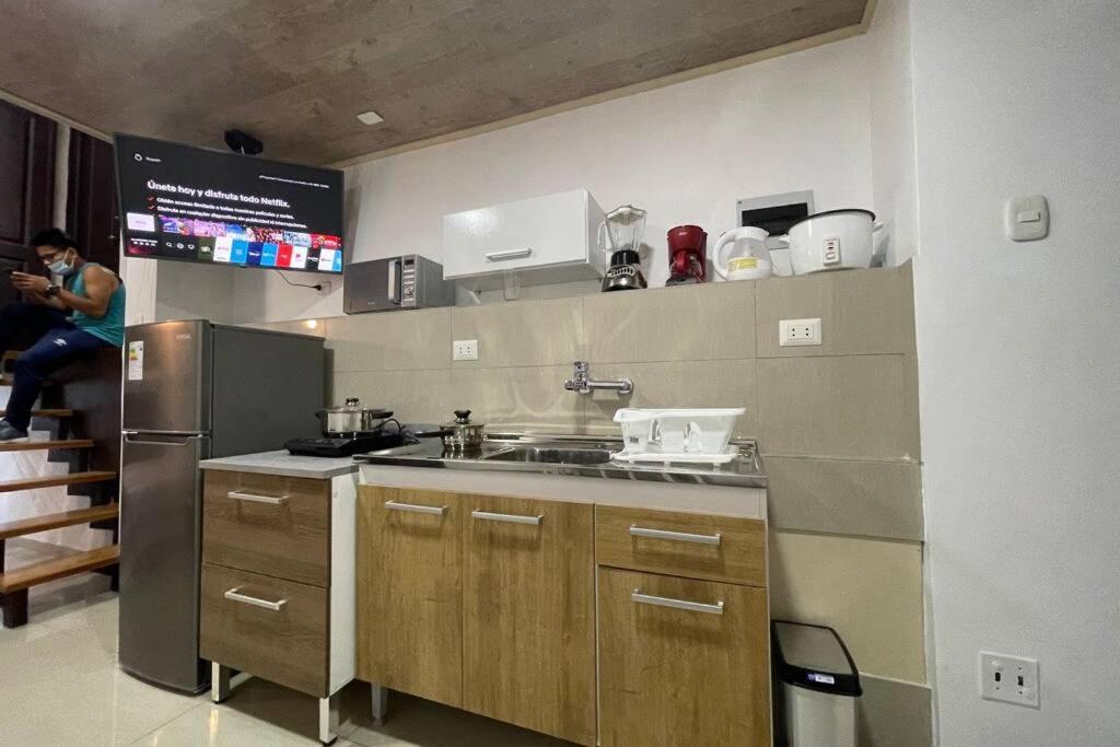 4B Mini-Departamento Nuevo En Centro De Miraflores 利马 外观 照片
